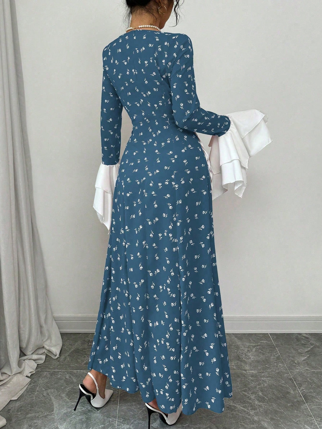 Rochie maxi SHEIN, albastru