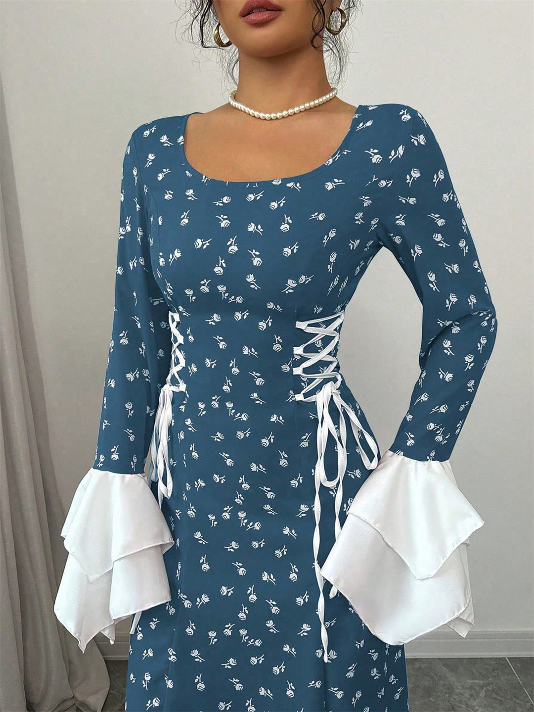 Rochie maxi SHEIN, albastru