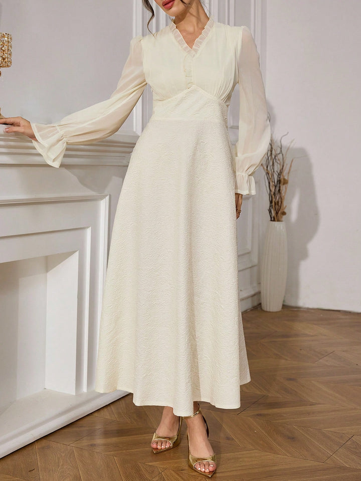 Rochie maxi SHEIN, bej