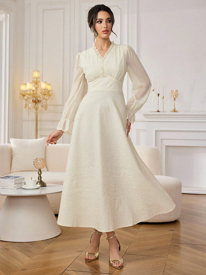 Rochie maxi SHEIN, bej