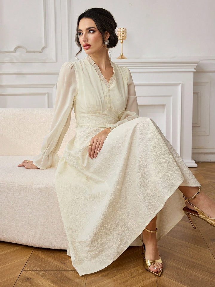 Rochie maxi SHEIN, bej