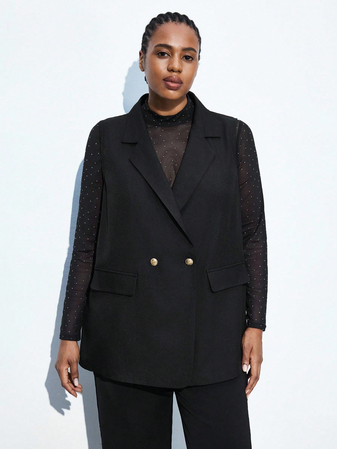 Sacou SHEIN, negru