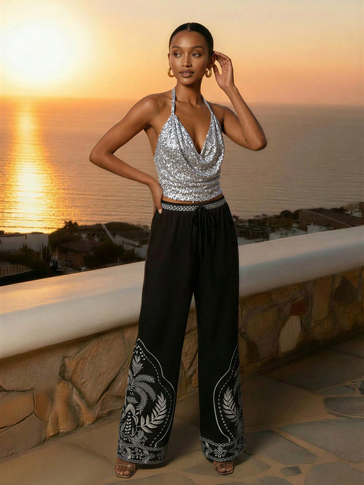 Top SHEIN, argintiu