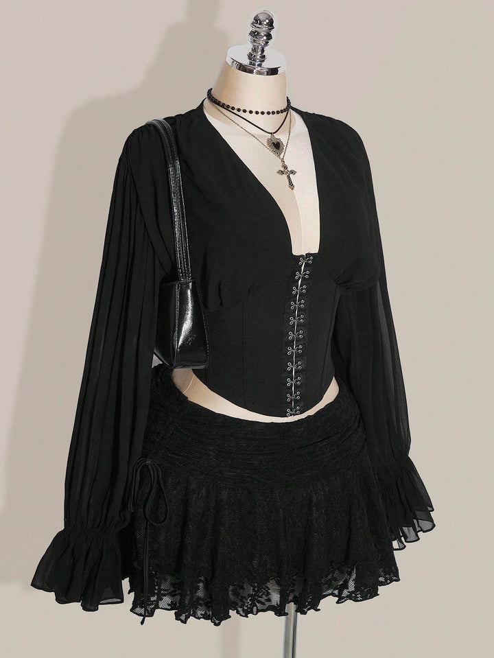 Fustă maxi SHEIN, negru