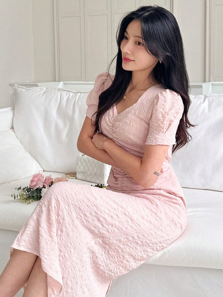 Rochie midi SHEIN, roz