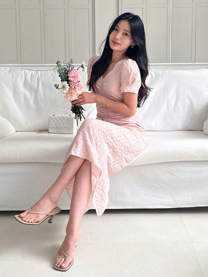 Rochie midi SHEIN, roz