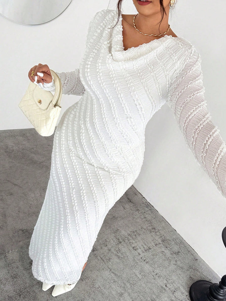 Rochie maxi SHEIN, alb
