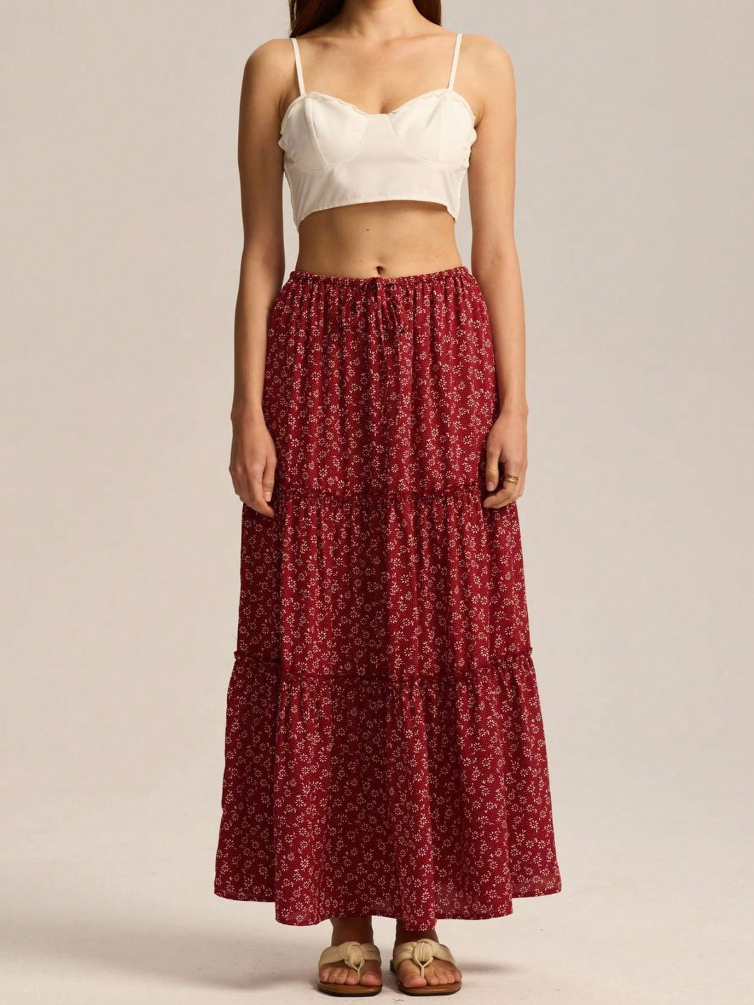 SHEIN Maxi skirt, Brick red