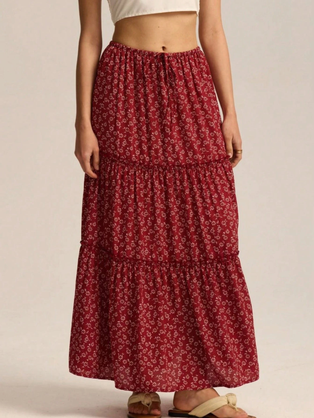 SHEIN Maxi skirt, Brick red
