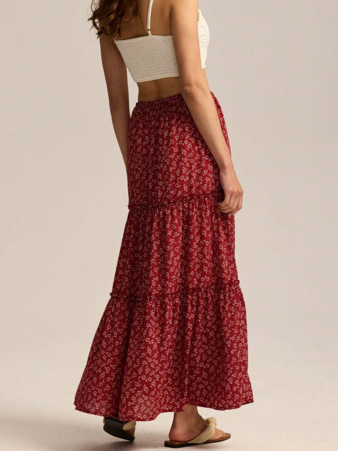 SHEIN Maxi skirt, Brick red