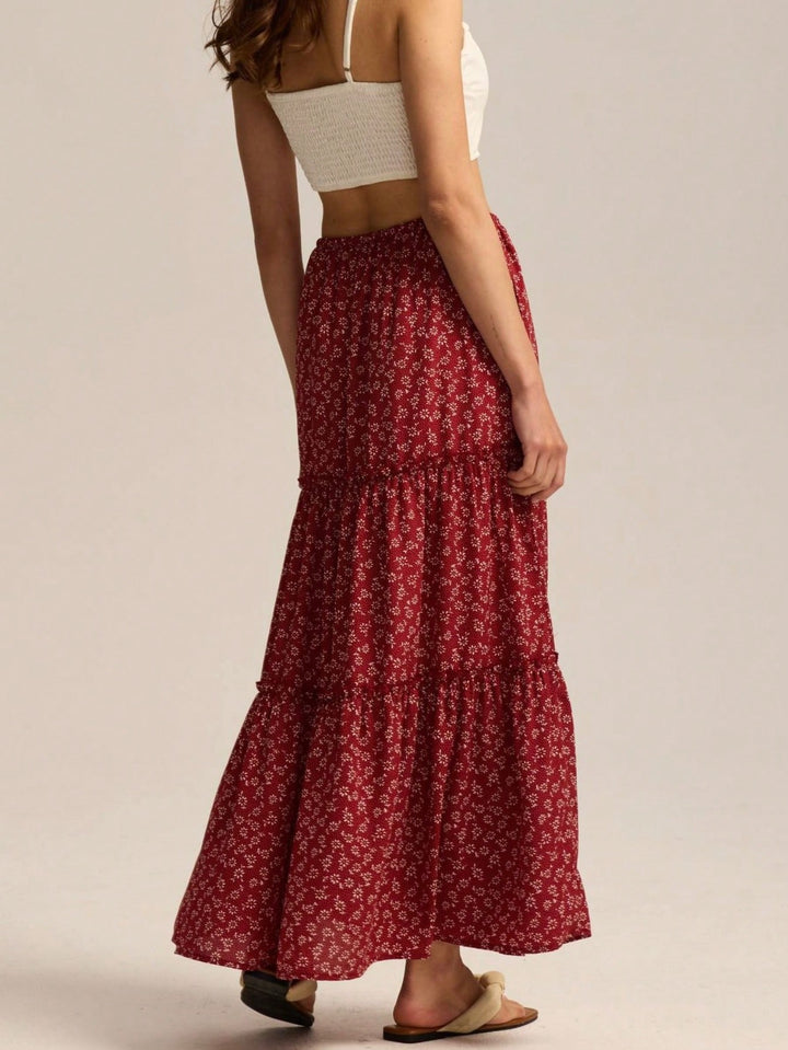 SHEIN Maxi skirt, Brick red