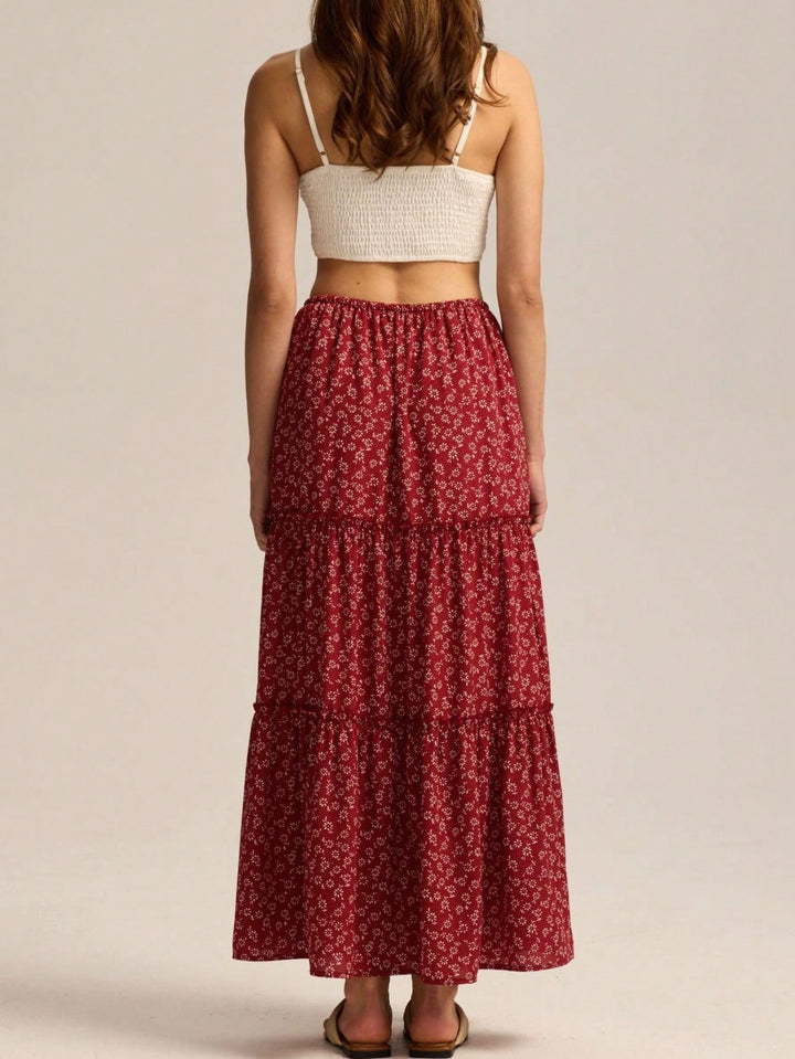 SHEIN Maxi skirt, Brick red