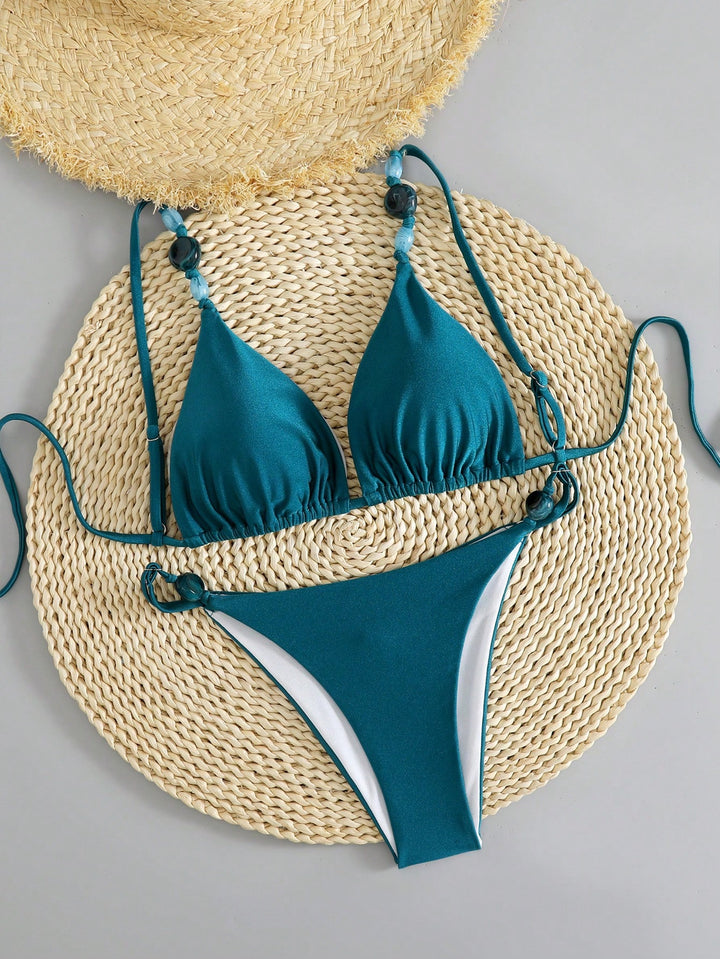 Set bikini SHEIN, turcoaz