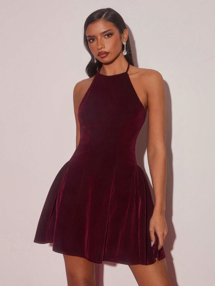 Rochie scurtă SHEIN, vișiniu