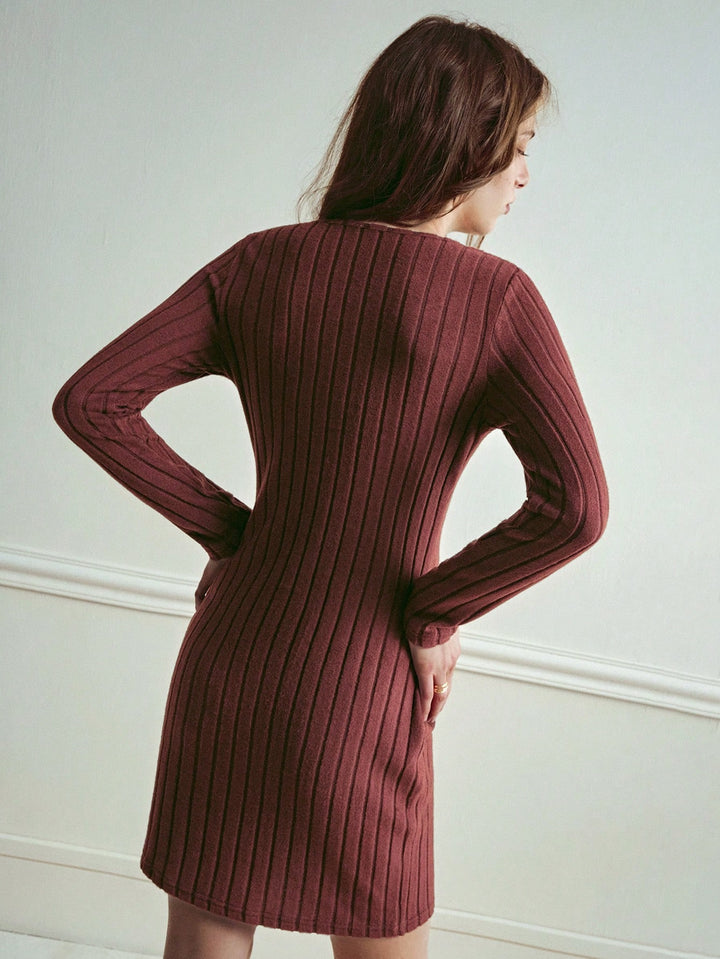 Rochie mini SHEIN, maro