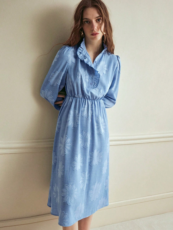 Rochie midi SHEIN, albastru