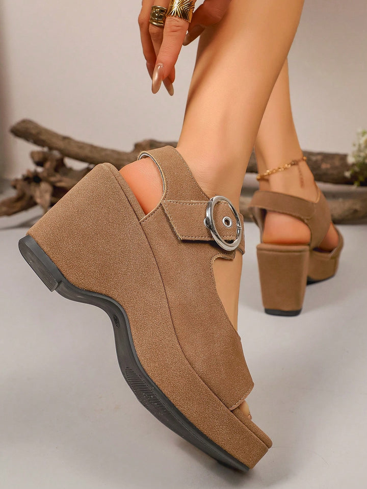 Sandale SHEIN, maro