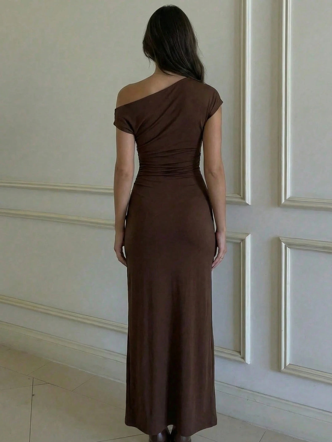 Rochie maxi SHEIN, maro