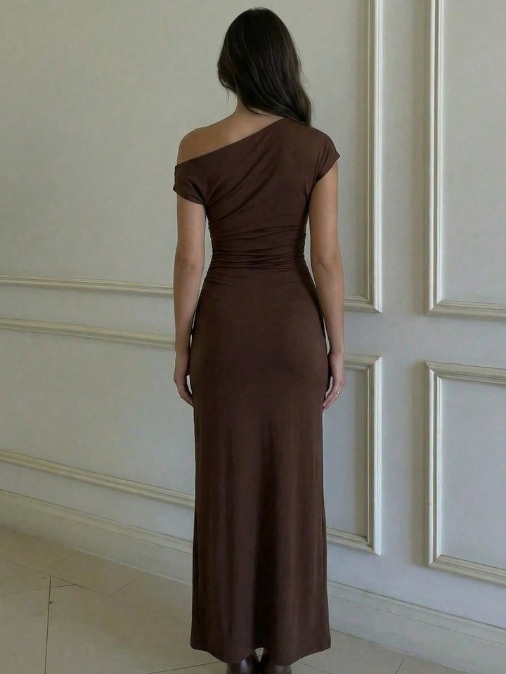 Rochie maxi SHEIN, maro