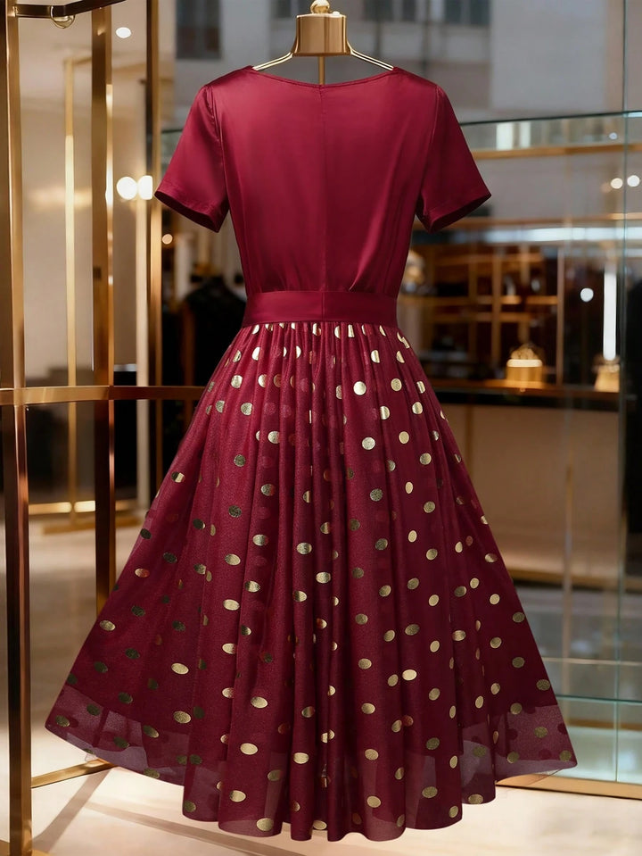 SHEIN Midi Dress, Burgundy