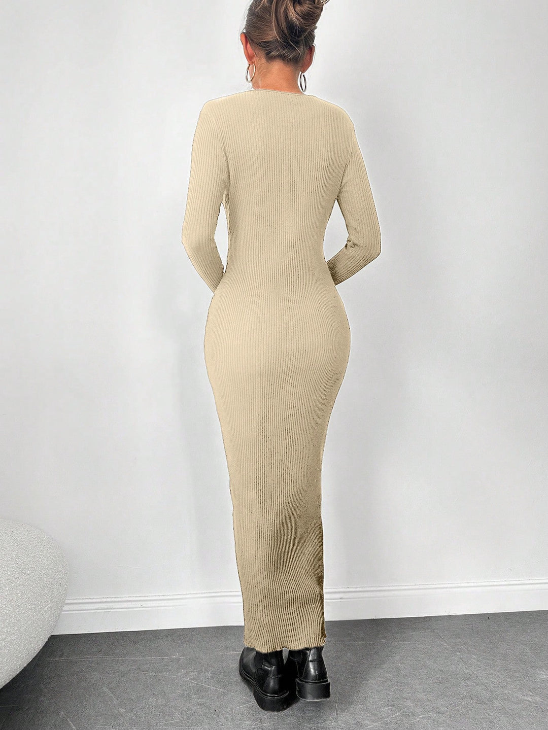 Rochie maxi SHEIN, bej