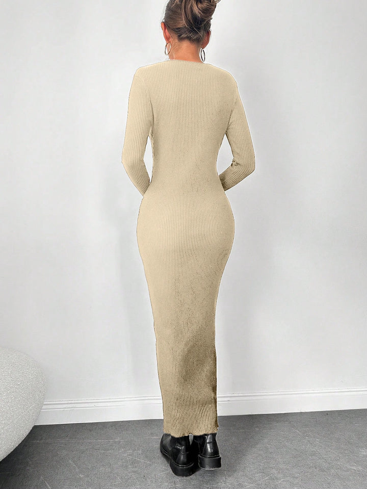 Rochie maxi SHEIN, bej