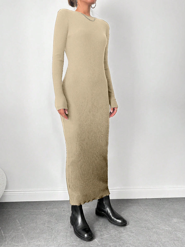 Rochie maxi SHEIN, bej