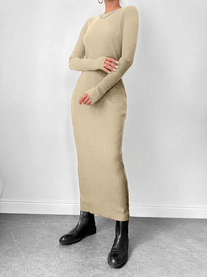 Rochie maxi SHEIN, bej