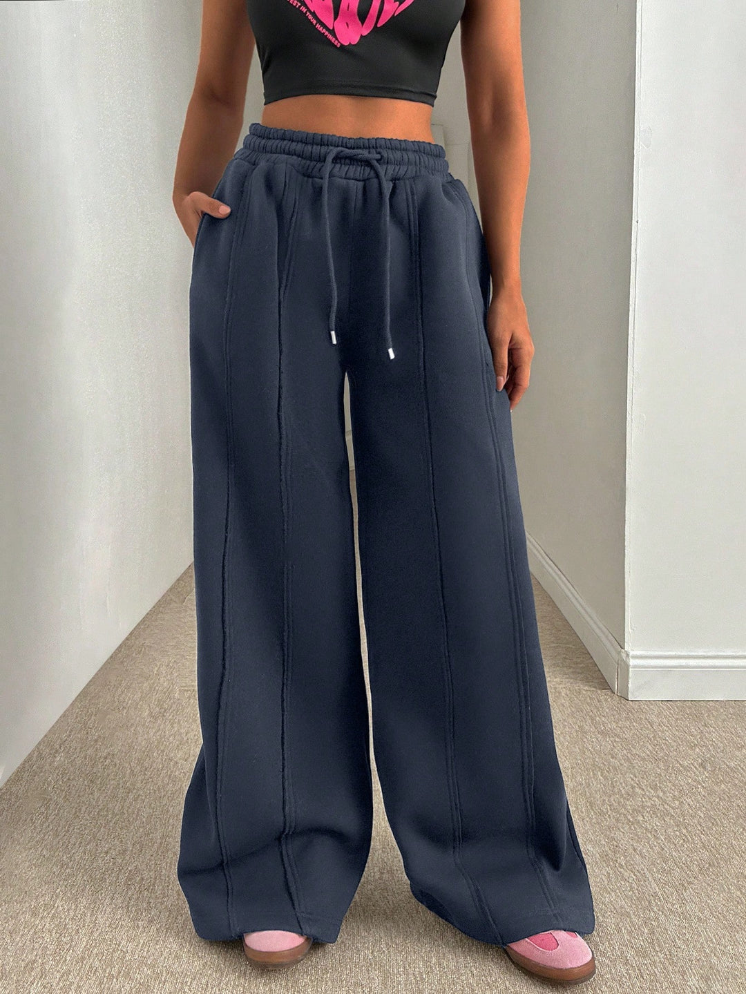 Pantaloni SHEIN, albastru
