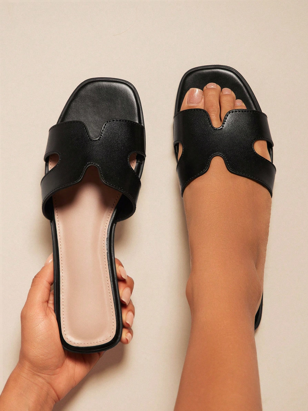 Sandale SHEIN, negru