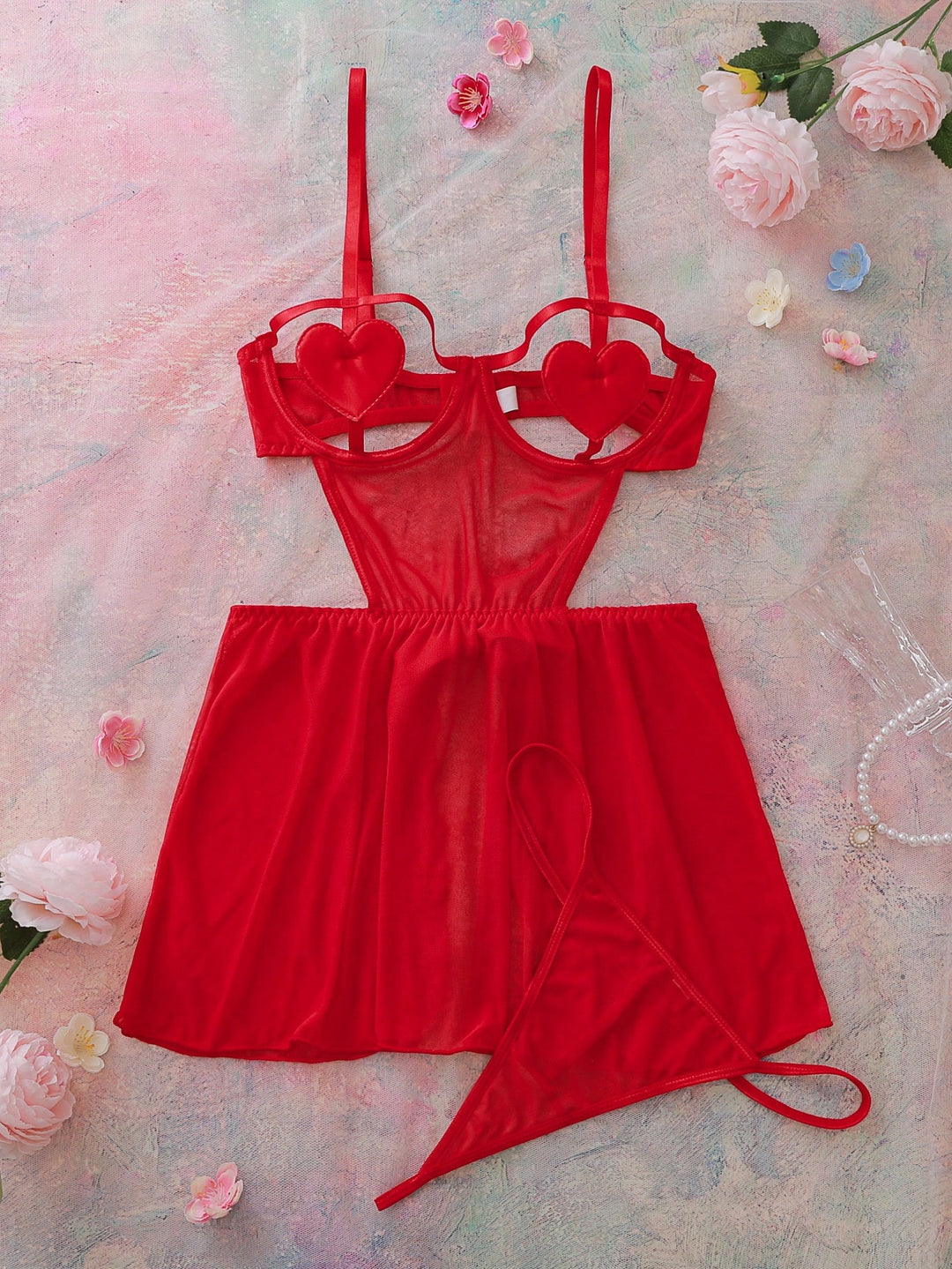 SHEIN ruha, piros