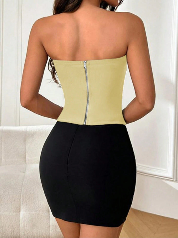 Top SHEIN, galben