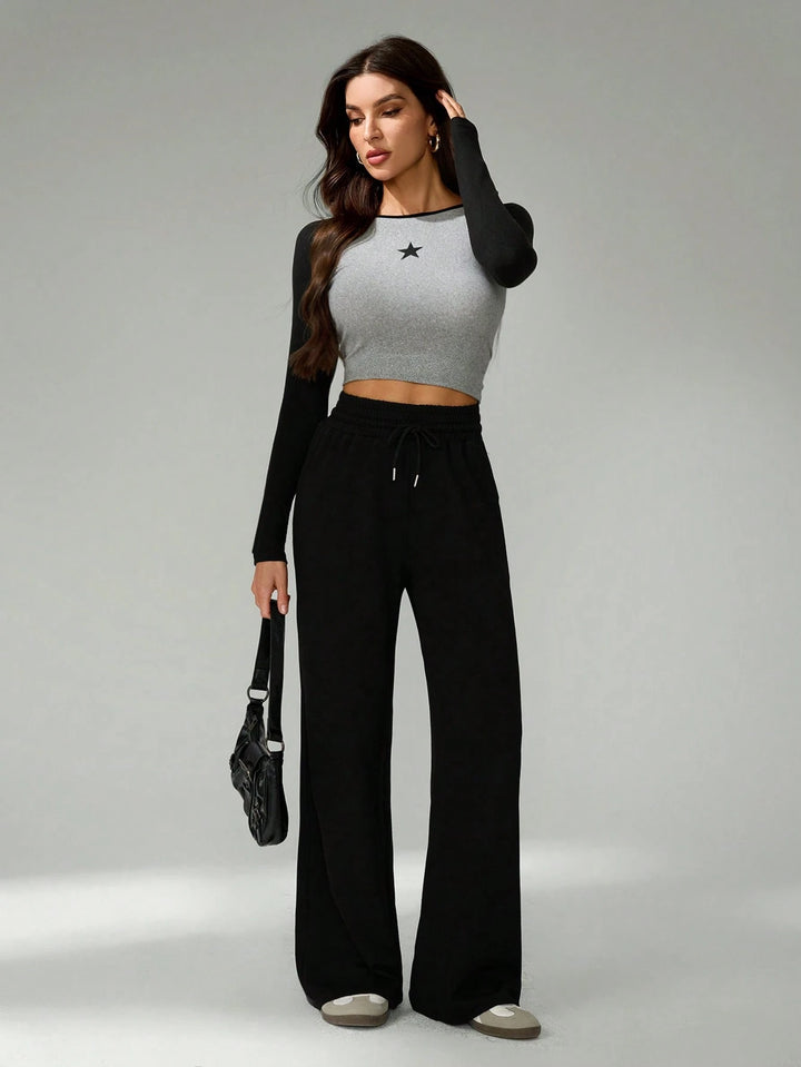 Pantaloni SHEIN, negru