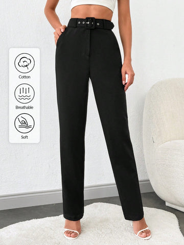 Pantaloni SHEIN, negru