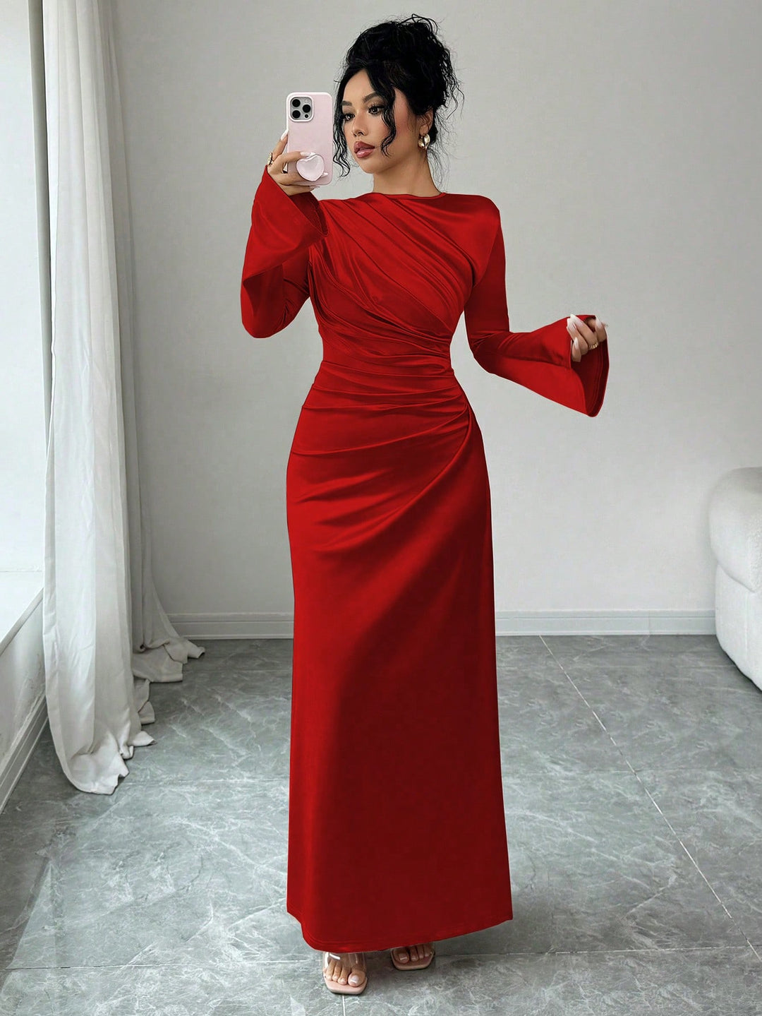 Rochie maxi SHEIN, roșu