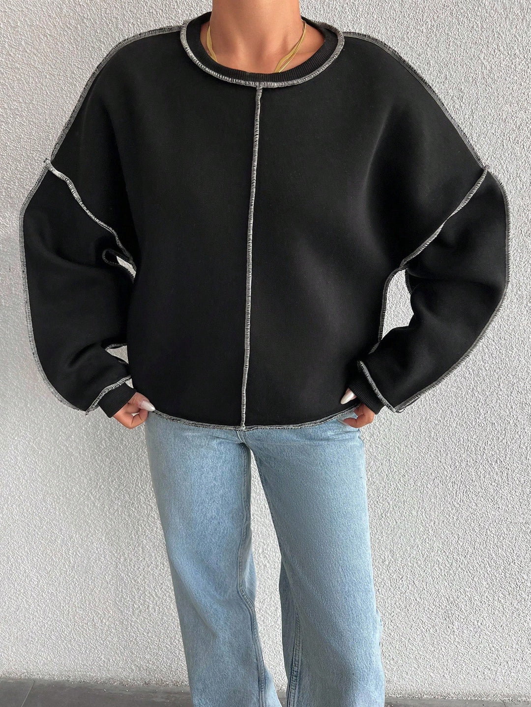 SHEIN blúz, fekete