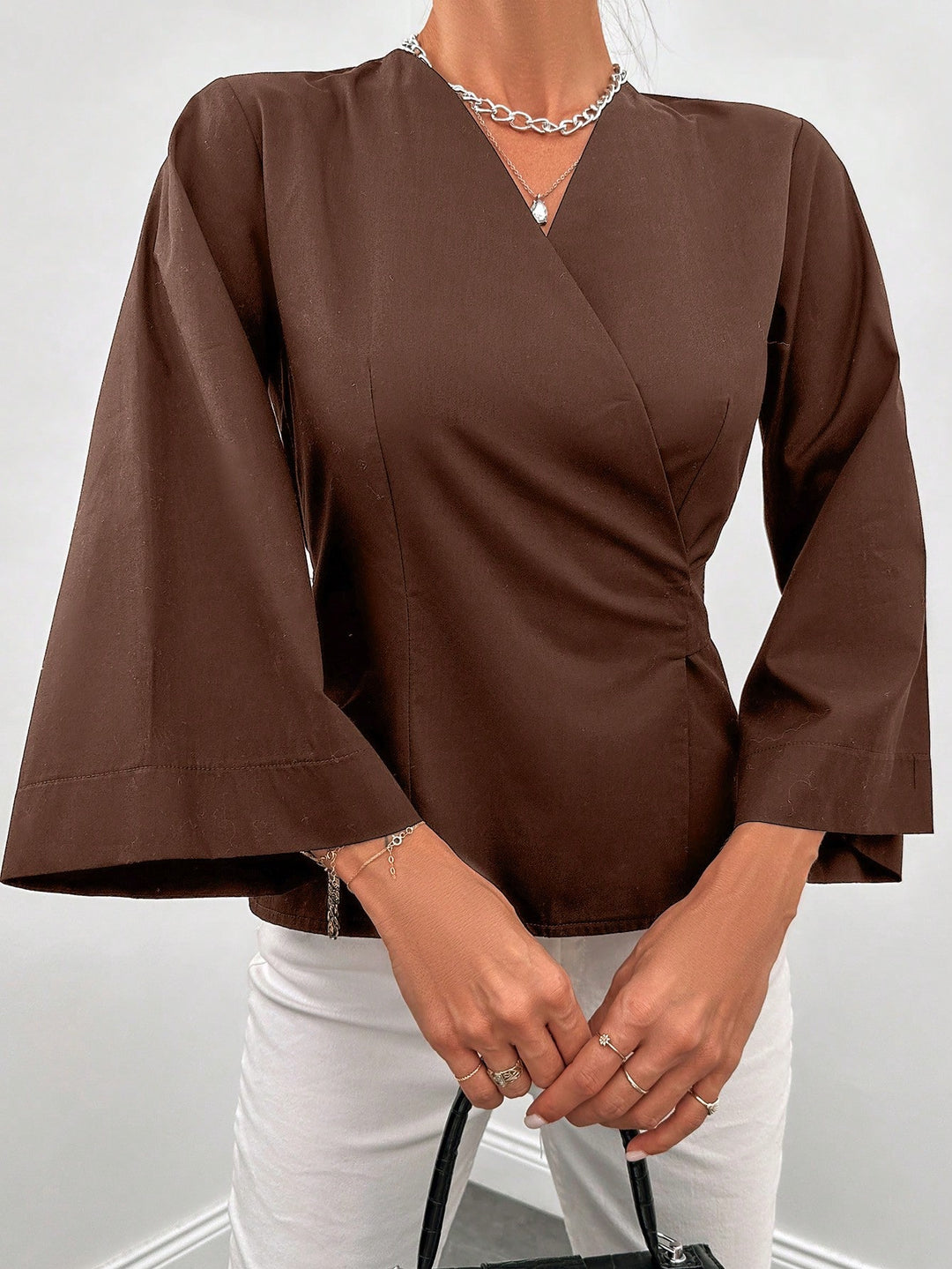 Cardigan SHEIN, maro