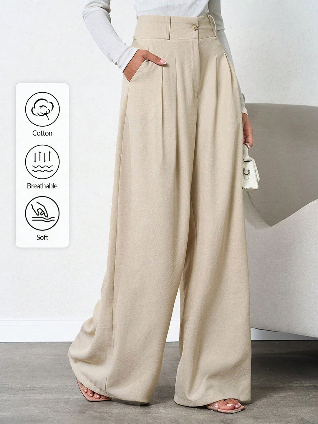 Pantaloni SHEIN, bej