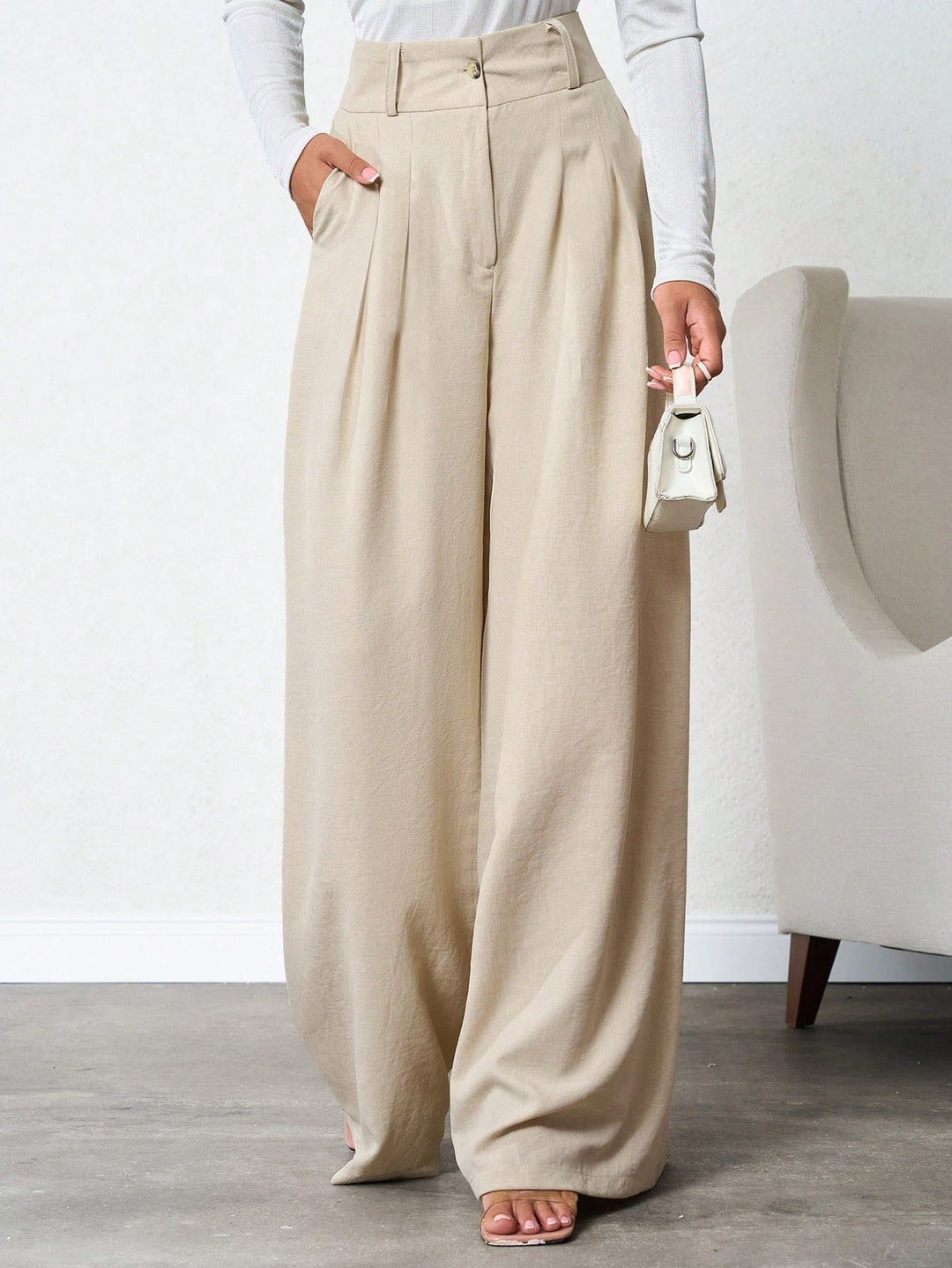 Pantaloni SHEIN, bej