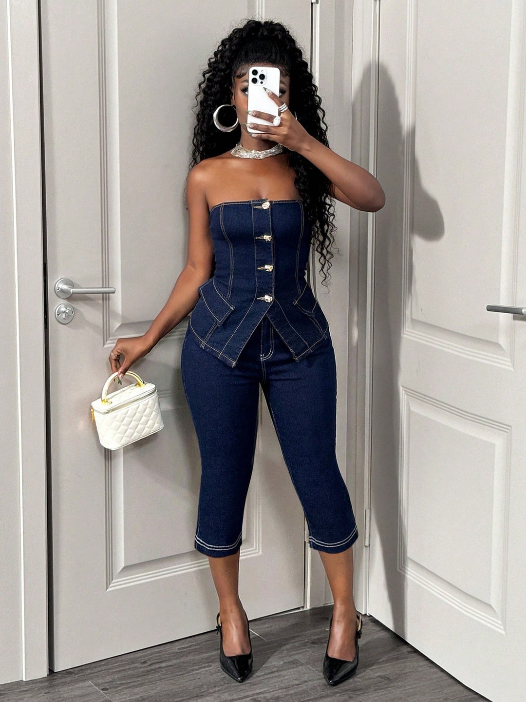 Jeans SHEIN, albastru