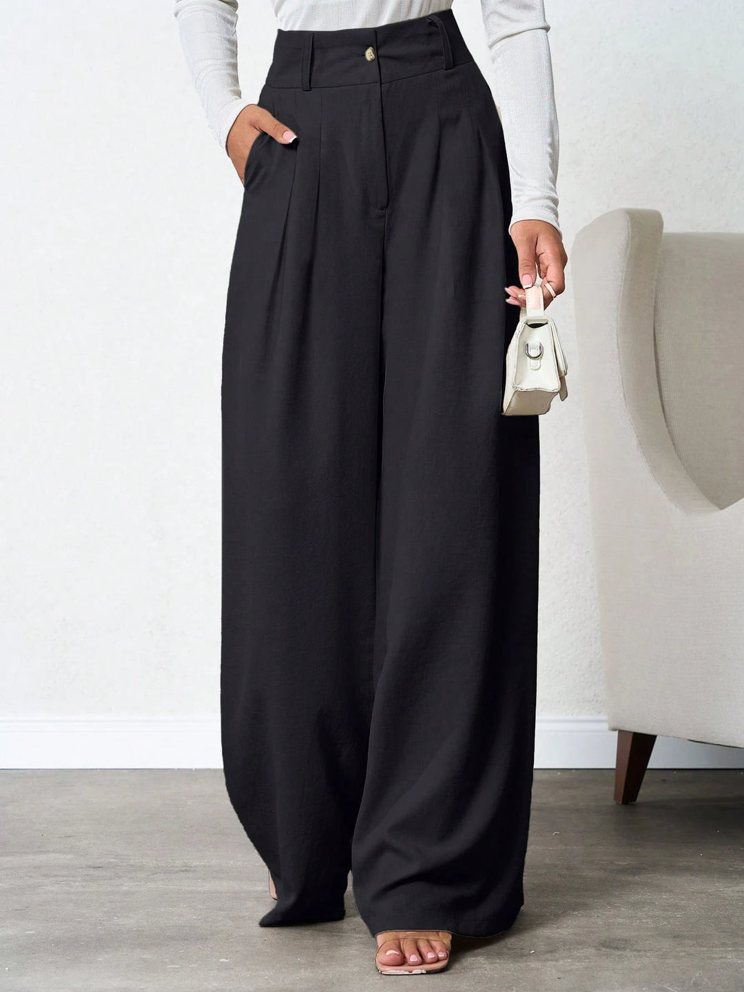 Pantaloni SHEIN, negru