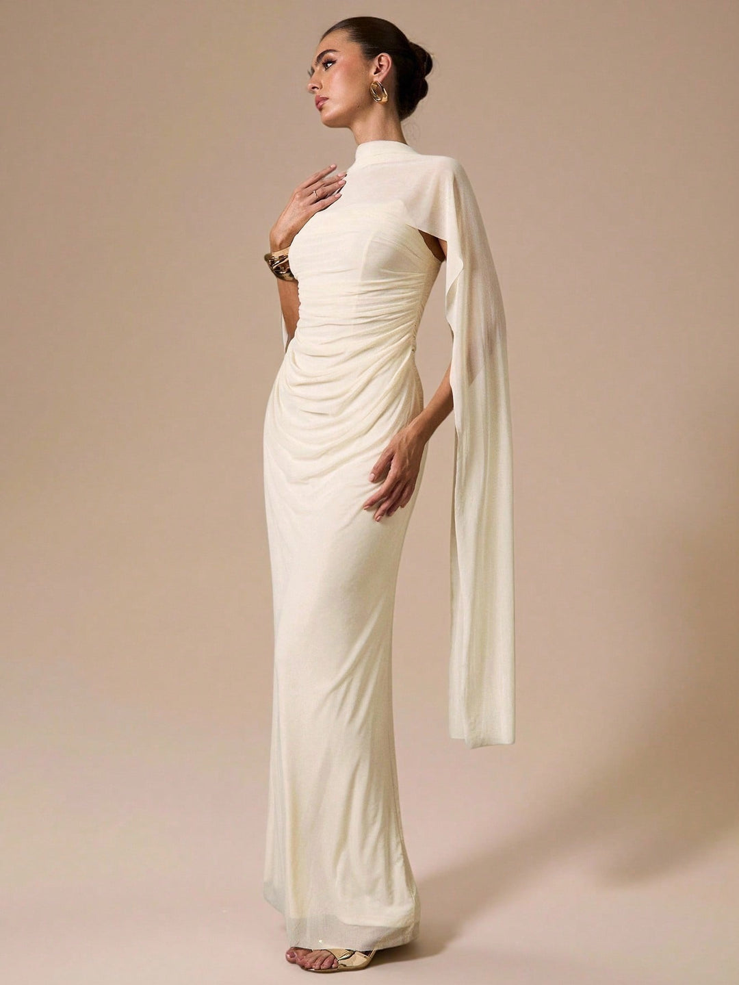 SHEIN Maxi dress, beige