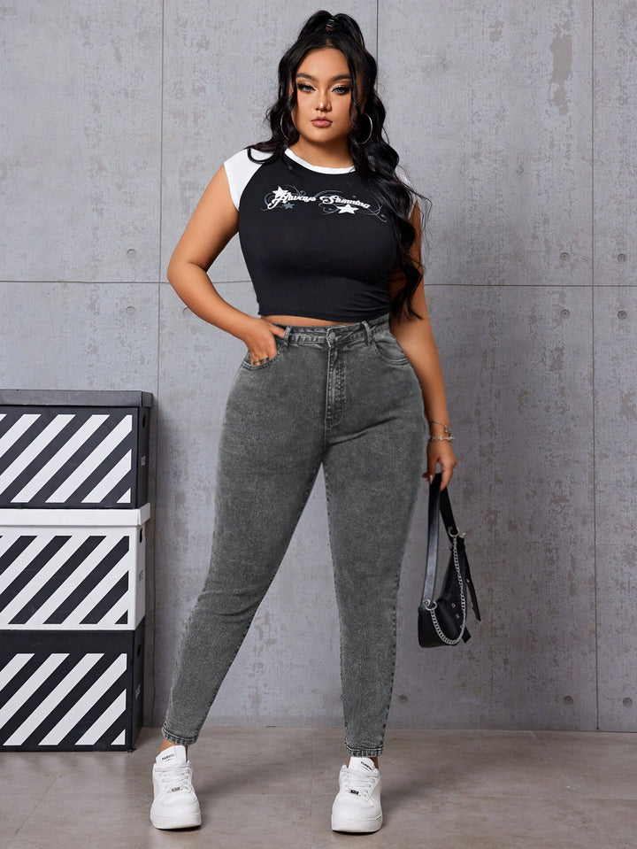 Jeans SHEIN, gri