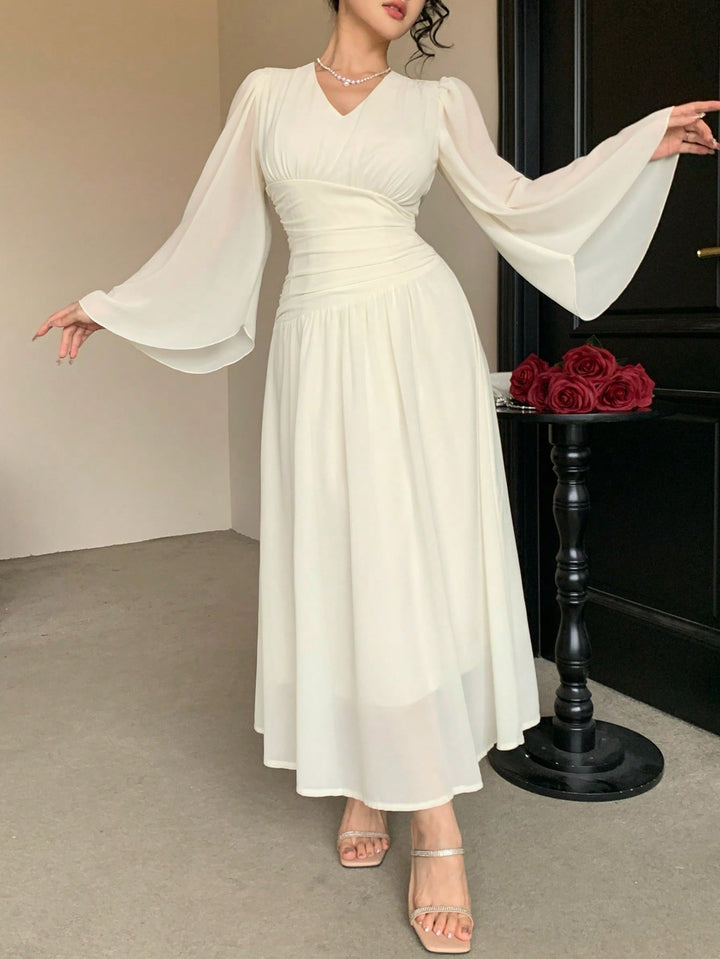Rochie maxi SHEIN, bej
