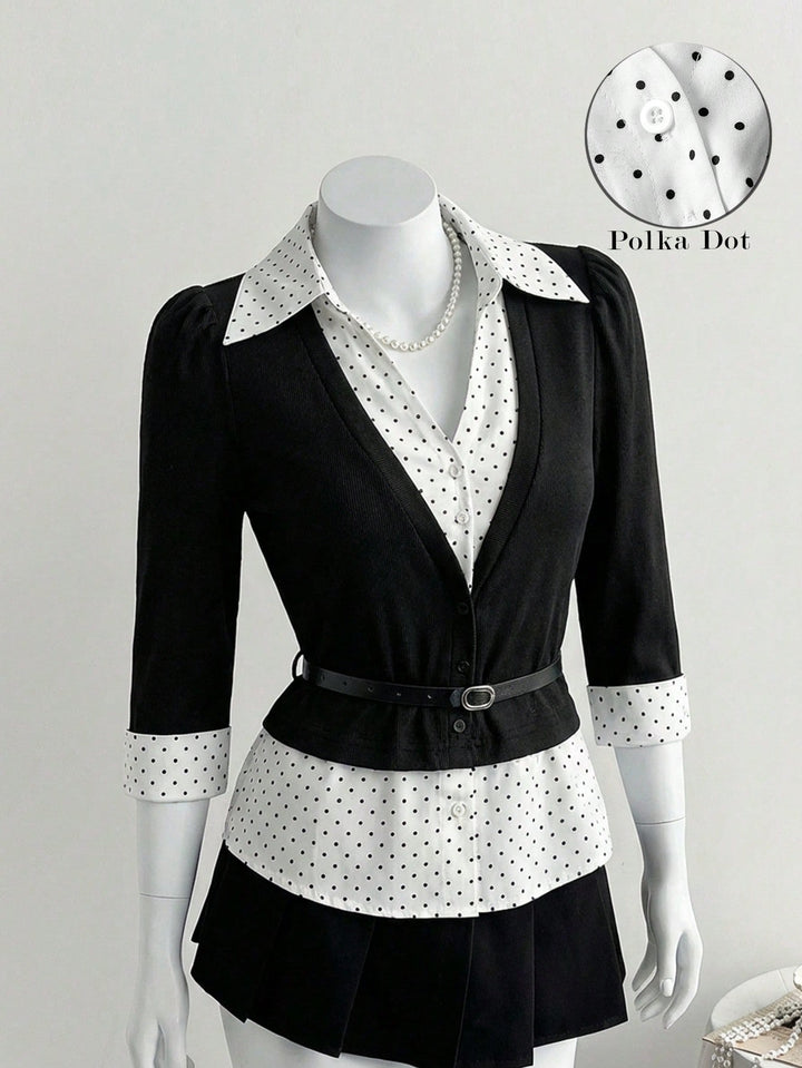 Top SHEIN, negru