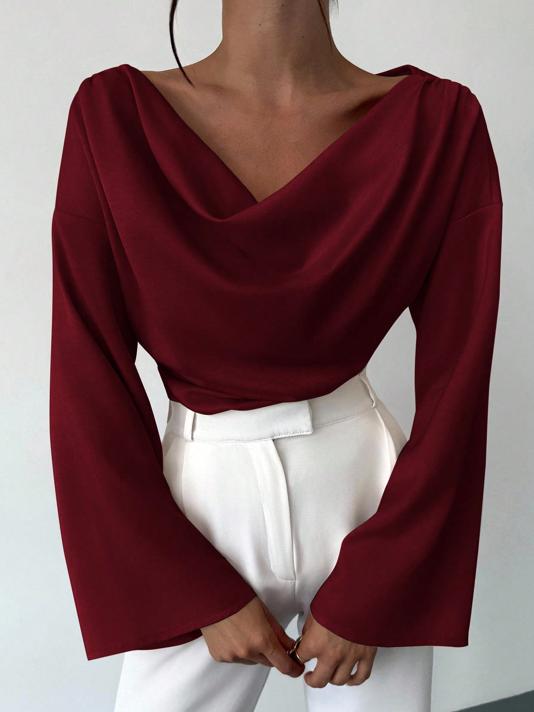 Bluza SHEIN, vișiniu