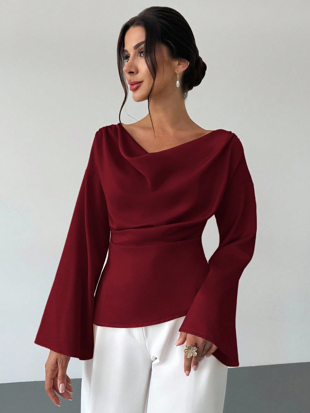 Bluza SHEIN, vișiniu