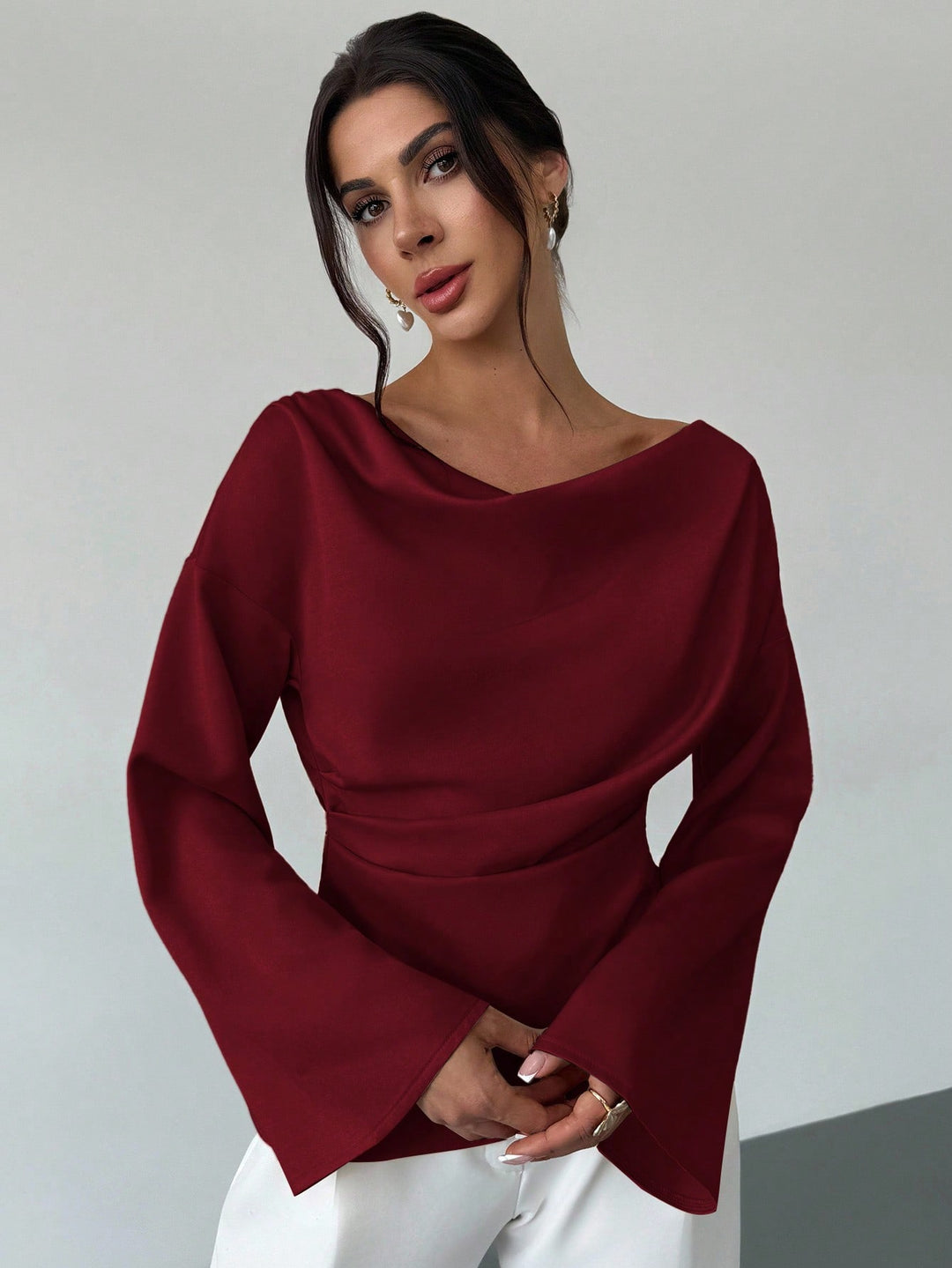 Bluza SHEIN, vișiniu