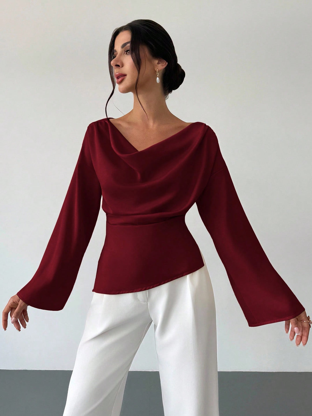 Bluza SHEIN, vișiniu