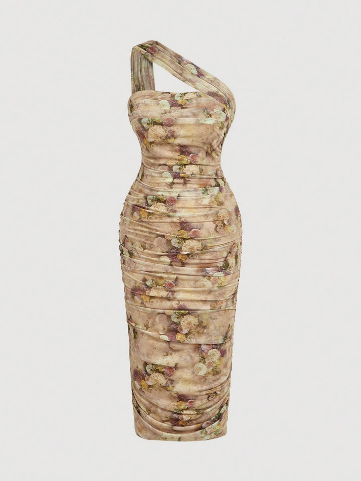 SHEIN mix colour maxi dress